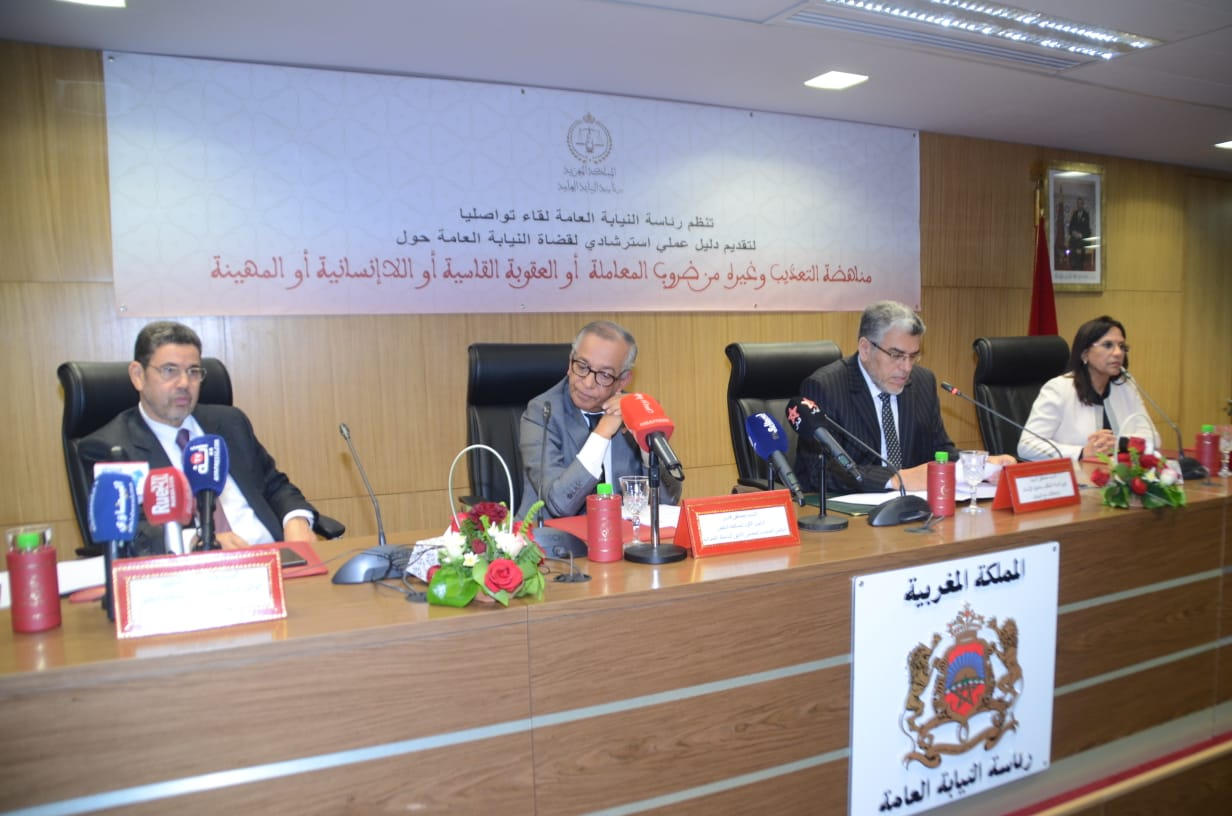 السيد عبد النبوي يترأس تقديم  دليل استرشادي لقضاة النيابة العامة حول مكافحة التعذيب وسوء المعاملة .