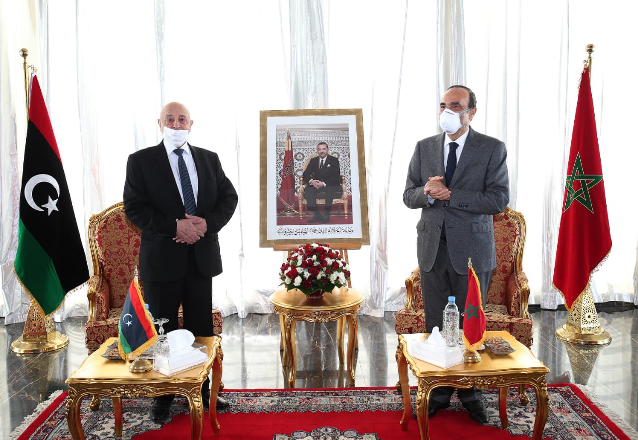 رئيس مجلس النواب الليبي يشيد بجهود جلالة الملك لتقريب وجهات النظر بين الليبيين وإيجاد حل للأزمة الليبية