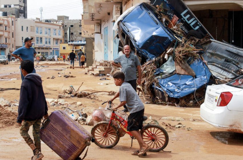 إعصار “دانيال” بليبيا : تعليق الدراسة لمدة عشرة أيام